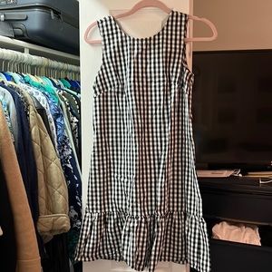 Jcrew gingham dress with tie in back
